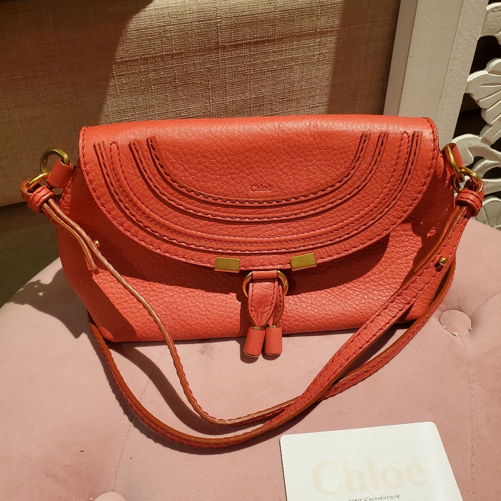 Chloe Marcie Pochette coral